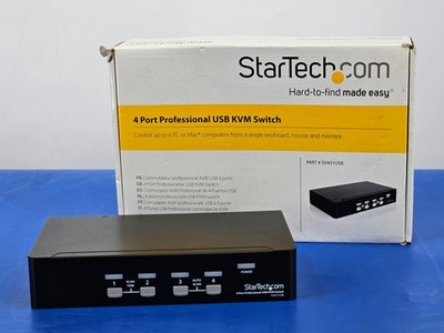 StarTech 4-Port Professional USB KVM Switch (SV431USB) - Guter Zustand