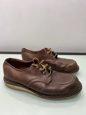 Red Wing Heritage Men's Moc Toe Oxford Shoes 8109 Brown Leather Size 10.5 D