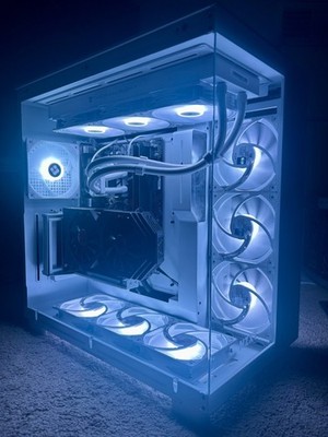 Custom Gaming PC | Ryzen 5 4600G | RX 580 8GB | 32GB RAM | 1TB NVMe | NZXT H9