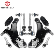 Front Lower Control Arms Sway Bars Tie Rod For 2008-2018 Toyota Highlander Lexus