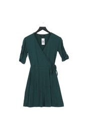 41 Hawthorn Wrap Midi Dress XS in Green
