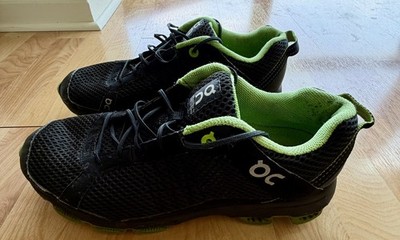On Cloud Cloudsurfer Size 10  Men s Black & Neon Green Running Shoes