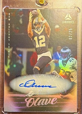 Panini 2025 Luminance Chris Olave #47 Autographs Auto /25 Saints NFL