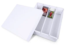 2-Pack • 4-Row Graded Trading Card Storage Box 3200 Ct • Woodhaven Trading Firm