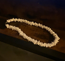 White Natural Shell Chip Beaded Necklace Stra...