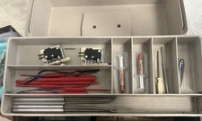 Tackle Box Full of Relays Switches Diode Capacitors Resistors and More Lot