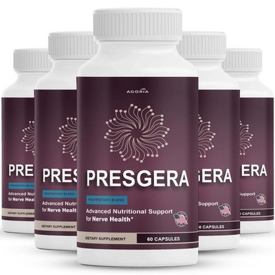 Presgera Advanced Nerve Support Formula Maximum Strength Vitamin ( 5 Pack )