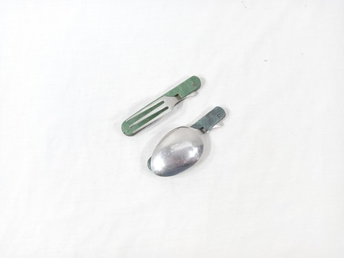 Tourist Set USSR Folding Fork And Spoon Opener Travel Camping Soviet Vintage - Picture 3 of 24