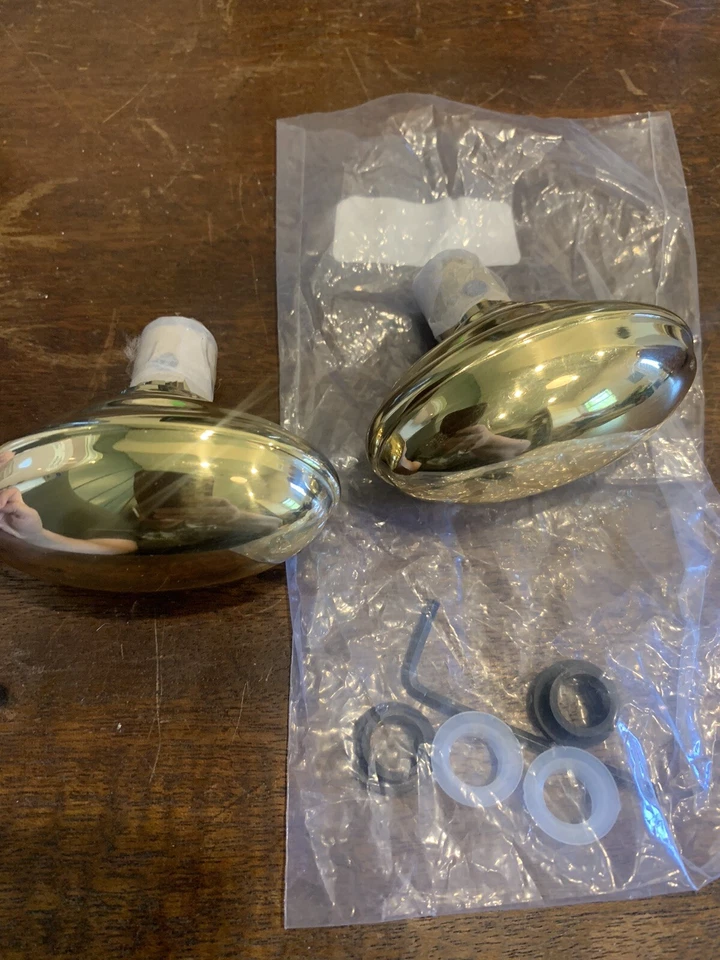 Nostalgic Warehouse Brass Pair Of Homestead Knobs Oval / Egg Knob - KNOBS ONLY - Image 4 of 4