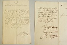 Letter Vienna 1832: marriage permit of the consistory for kitchen gardeners Ullrich