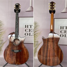 Cutaway PS14 Acoustic Electric Guitar Full Koa Solid Top Rosewood Fingerboard