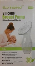 Eco inspired Silicone Breast Pump  Silicone Stopper  PP Cap 90mls