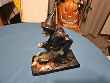 VINTAGE  HALLOWEEN WITCH~ 1996 THE PAPER MAGIC GROUP BLOWMOLD ~ CAULDRON~