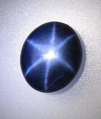 Beautiful Sharp 6 Rays Star Royal Blue Sapphire Oval Cabochon Stone 5ct 8*10mm 