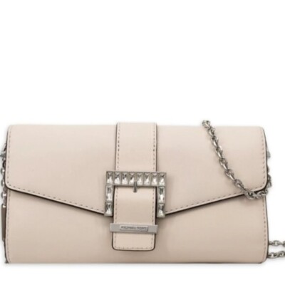 Michael Kors Penelope Medium Leather Clutch *NEW