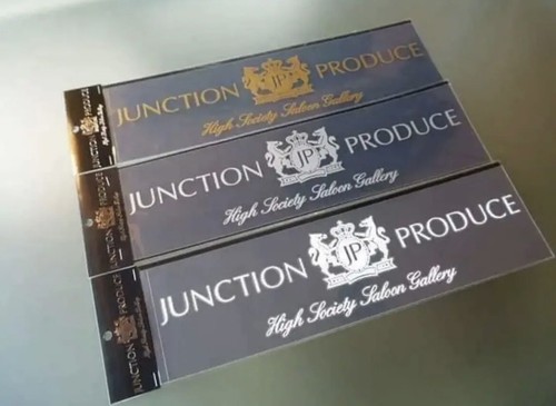 JUNCTIONPRODUCE Genuine Cutout Letter Sticker Silver, Size(L) - Picture 5 of 10