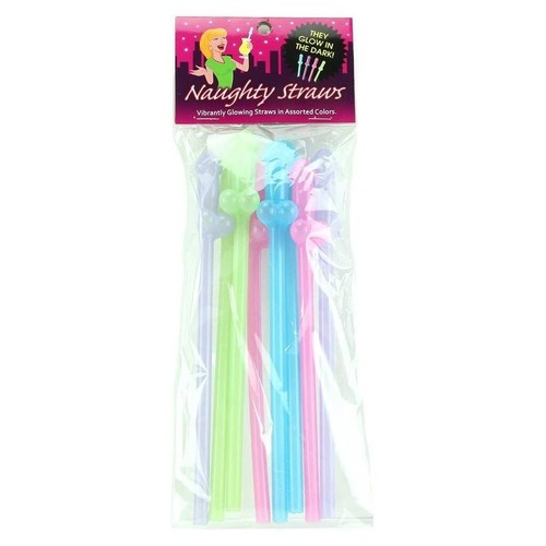 Kheper Games Naughty Straws-Glow In The Dark (Pack of 8) - Picture 4 of 5