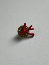 Isaia Napoli Signature Coral Lapel Pin