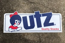 RARE Vintage UTZ Quality Snacks Hard Plastic Sign 38"