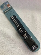 Greenbrier Kennel Club Dog Collar Size Small Adjustable 10-16" New Navy Striped