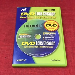 Maxell DVD Laser Lens Cleaner with Home Theater Set up Tools 