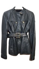 Peuterey Womens Biker Leather Jacket Size UD1...