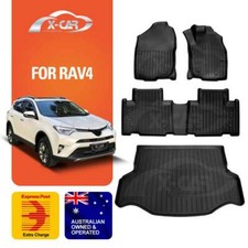 Floor Mats Boot Liner for Toyota RAV4 Full Wheel 13-18 Cargo Trunk Luggage Tray