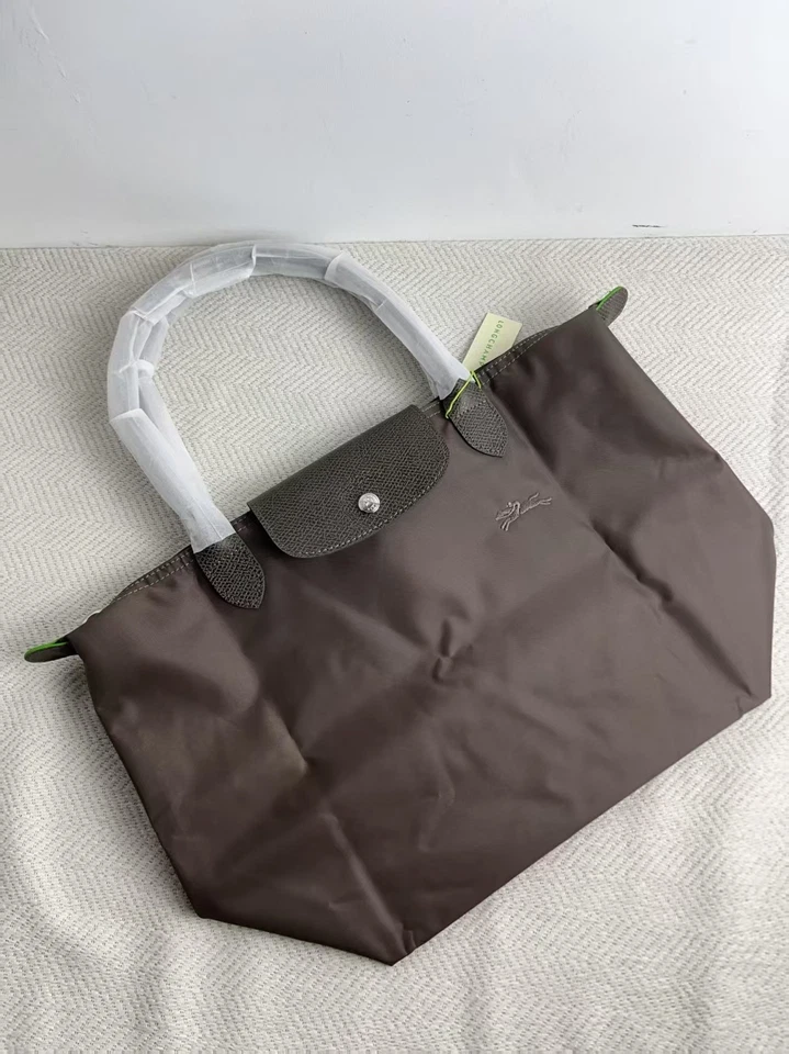 Terra Long C Plage Tote Bag Large in Mud Brown with Horse Embroidery - Image 2 of 4