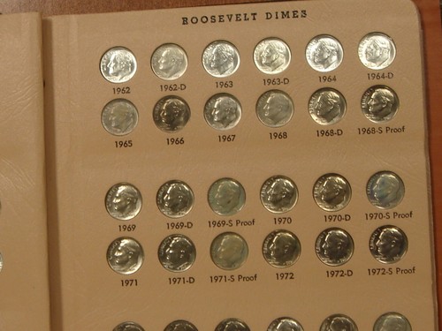 1946-1991 Roosevelt Dime Set 124 Coins (48 Silver) DANSCO w/ Proofs - Picture 12 of 20