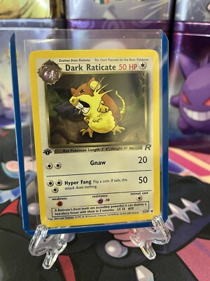 Pokemon 1st Edition Team Rocket Dark Raticate 51/82 NM