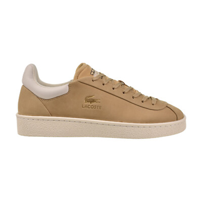 Lacoste Baseshot Premium Leather Men's Shoes Beige