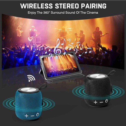 Portable 5.2 Bluetooth Speaker 360 HD Surrounding Sound IPX7 Waterproof Speaker - Picture 14 of 19