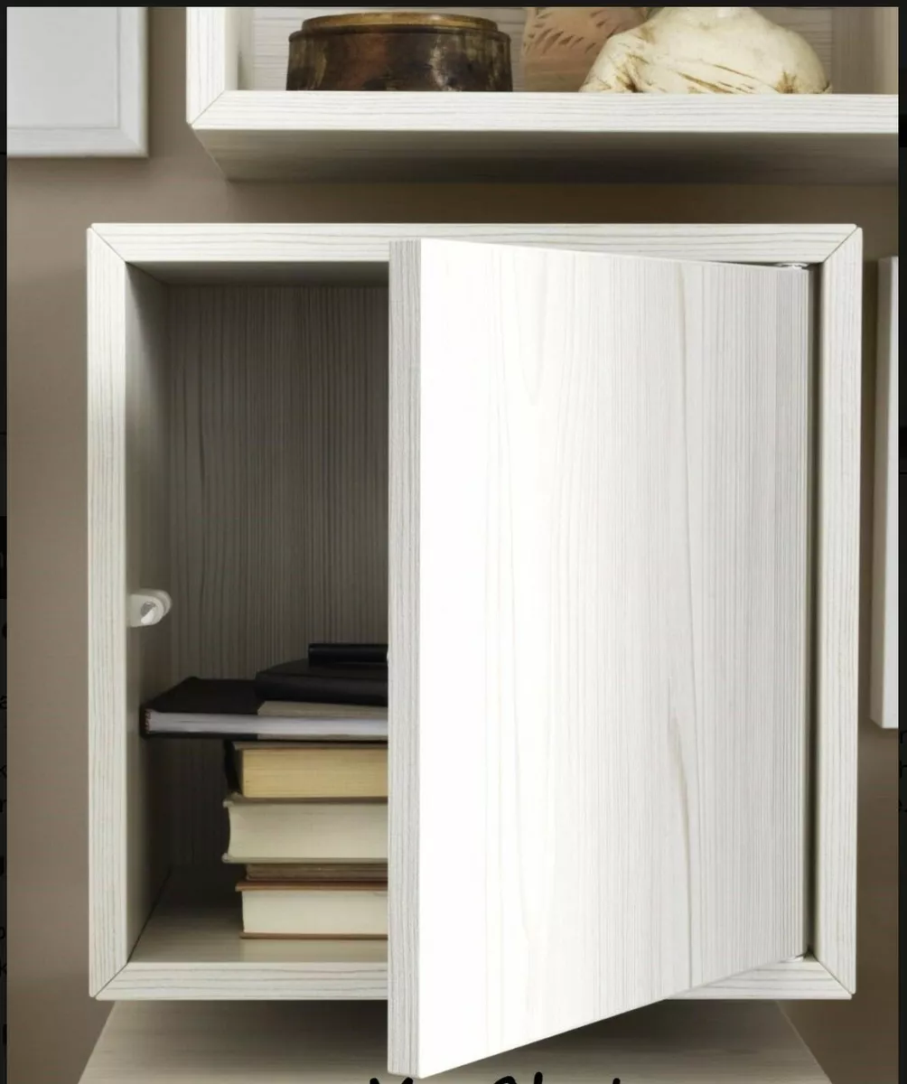 New IKEA VALJE Wall Cabinet Storage Shelf with Push Opening Door Larch White