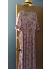 pink floral print maxi dress xl
