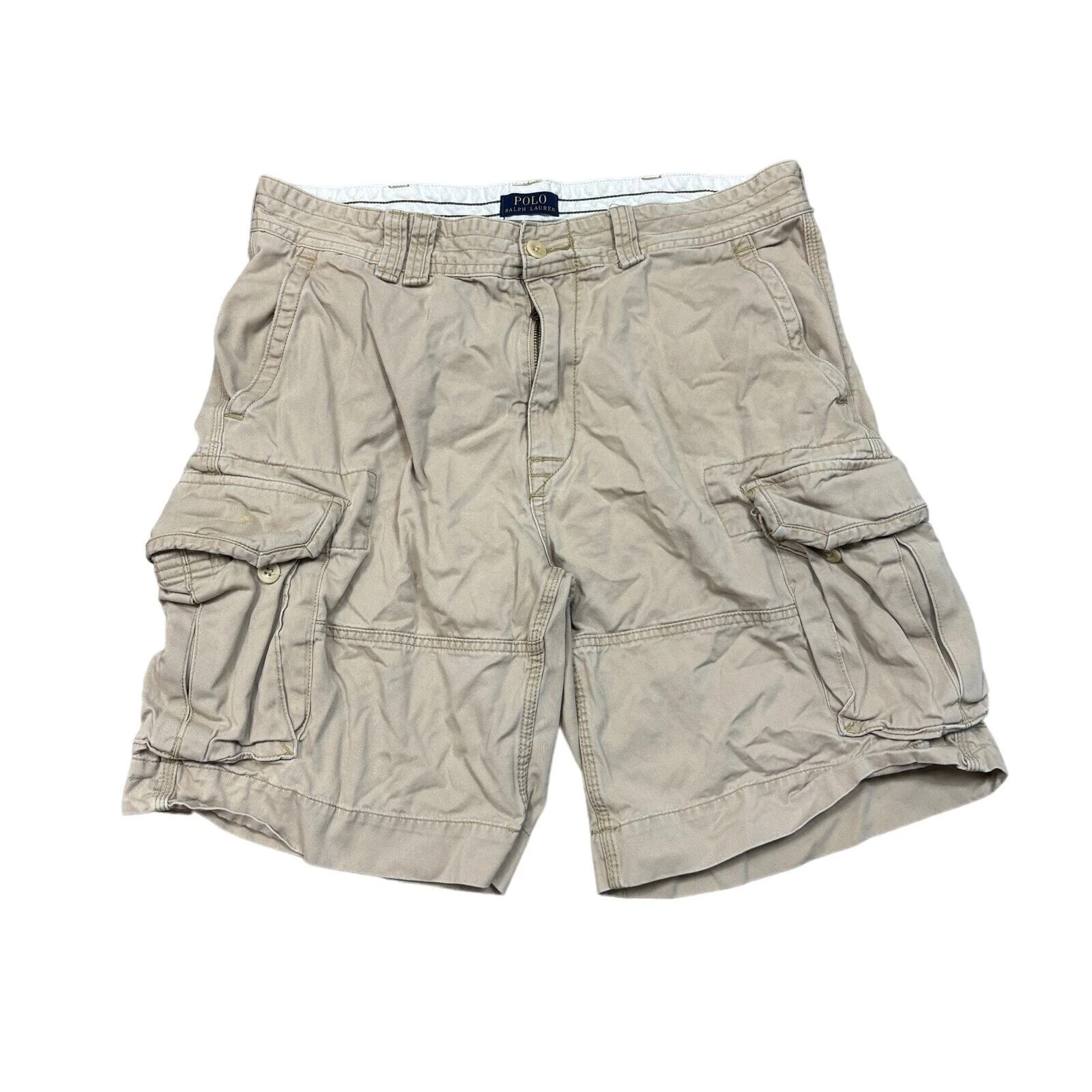 Polo Ralph Lauren 10" Baggy Cargo Shorts Men's 36 Y2K Skater Dadcore