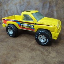 Nylint Mercury Racing Pickup Truck Yellow Pressed Steel 12 Long Vintage 1980s