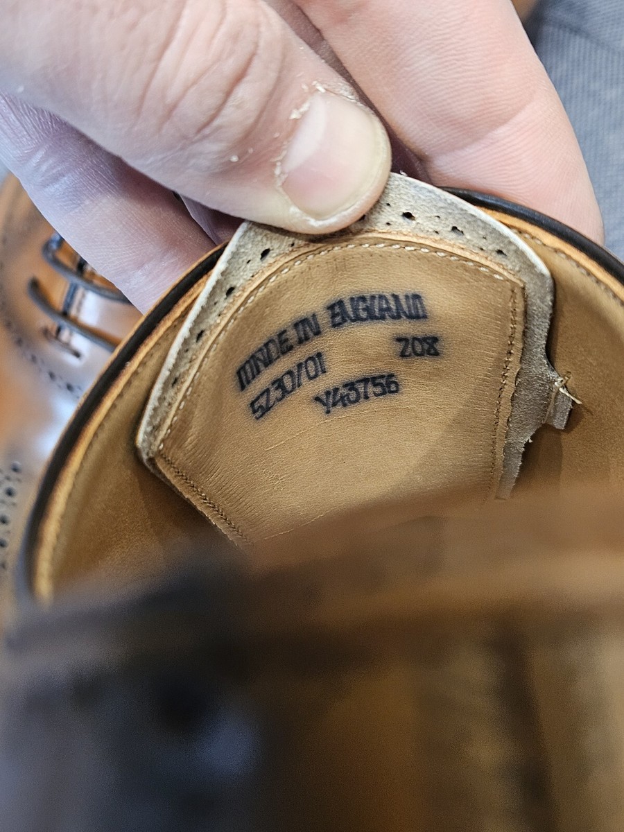 New Joseph Cheaney & Sons Wholecut Oxford Shoes Goodyear Welt Made