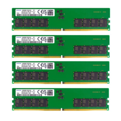 Samsung 128GB (4X32GB) DDR5 4800MHz PC5-38400 UDIMM Memory Ram