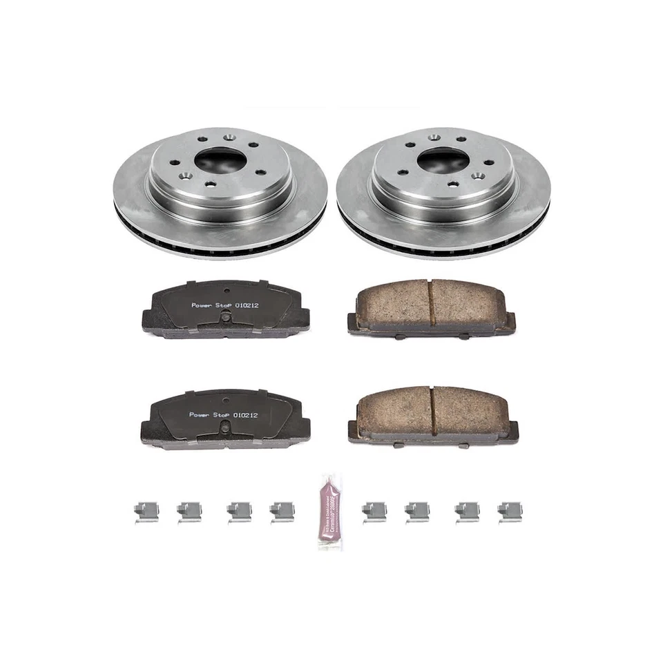 Powerstop KOE472 Brake Disc and Pad Kits 2-Wheel Set Rear for Mazda RX-7 86-91 - Image 4 of 4