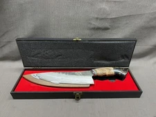 12" Damascus Chef Knife Hand Forged Japanese Kitchen Knife