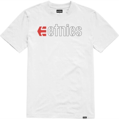 Etnies Ecorp White Black Red M T-Shirt Men's Tee