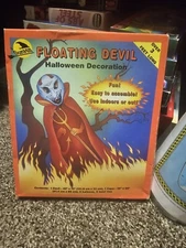 NOS 1991 Vintage Sun Hill Spooky Floating Devil Over 3 Feet Long Halloween 