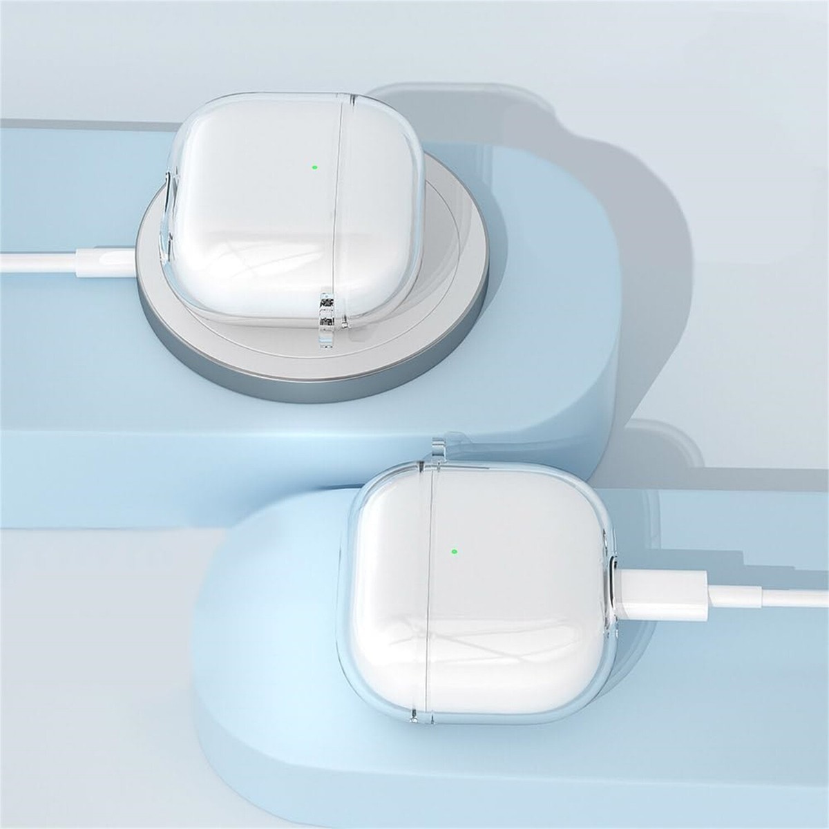 For Apple Airpods 4 2024 Slim Crystal clear lightweight For Apple Airpods 4 2024 Slim Crystal clear lightweight