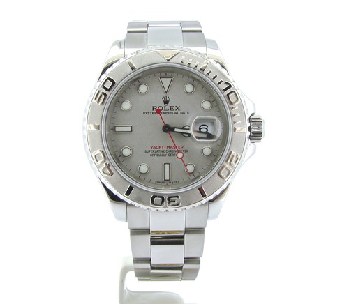Reloj Rolex Yacht Master para hombre esfera bisel de acero inoxidable y platino 40 mm 16622 - Imagen 2 de 4