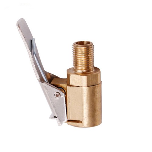 Válvula de latón 8 mm manguera de aire mandril inflador aerolínea conector con clip para automóvil camión - Imagen 6 de 10