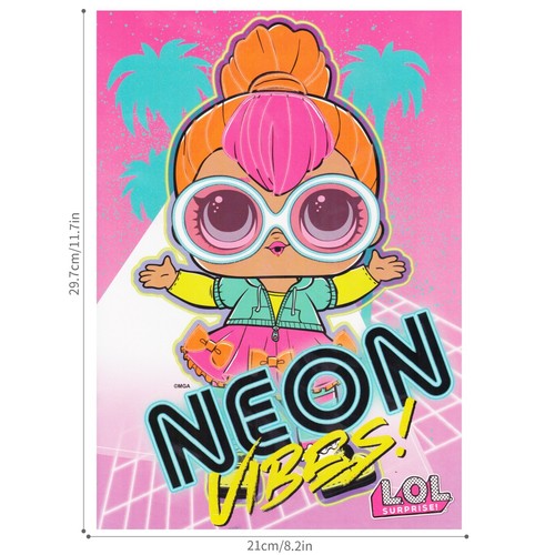 LOL Sorpresa Vibraciones de Neón Libro para Colorear Almohadilla de Actividad 32 Páginas Tamaño A4 Niños - Imagen 2 de 3