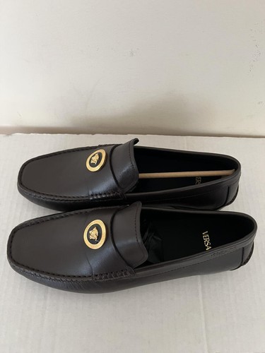 VERSACE Brown La Medusa Driver Slip On Loafer Sz 43/10US MSRP $695 - Picture 3 of 13