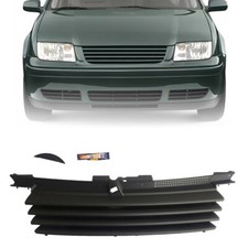 Front Euro Black Badge Less Grille W Hood Notch Filler For Vw Jetta Mkiv Mk Iv