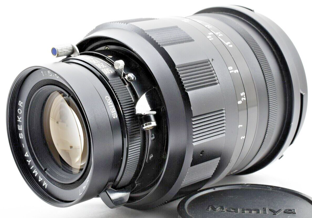 マミヤプレス　mamiya sekor 150mm f5.6 #317-2 Mamiya Sekor 150mm f5.6 Blue Dot Lens for Mamiya Press Japan [Near