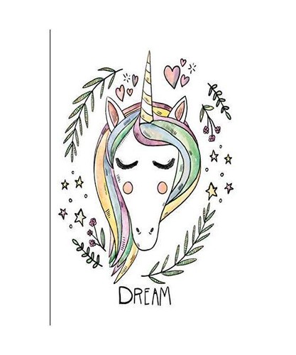 Dream: Magical Unicorn 2019 Weekly Planner, Cute Diary a Week to a Page, Notewor